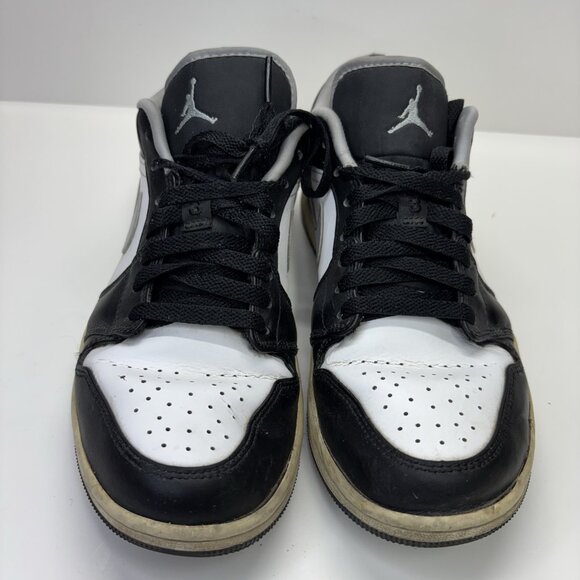 Nike Air Jordan 1 Low ‘Shadow’ Black White Grey Sneakers 553558-040 Size 8 Skate - Picture 2 of 12